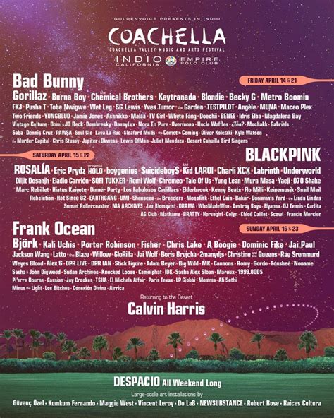 coachella 2019 setlist.